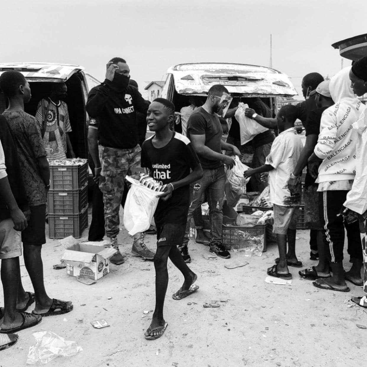 Relief distribution in the community