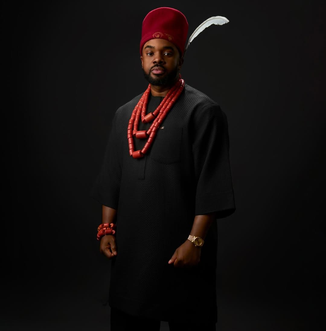 Williams Uchembah in traditional Igbo regalia